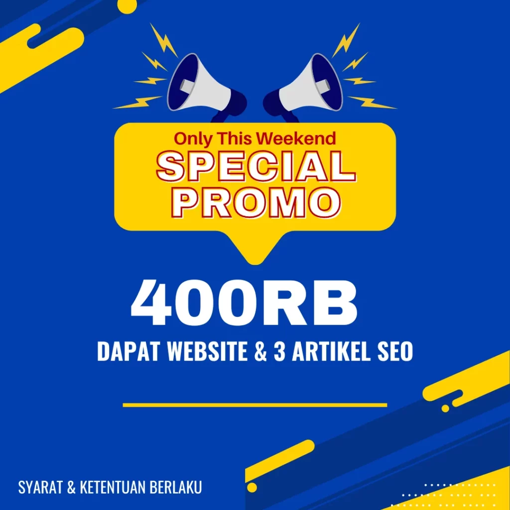 Promo jasa website murah