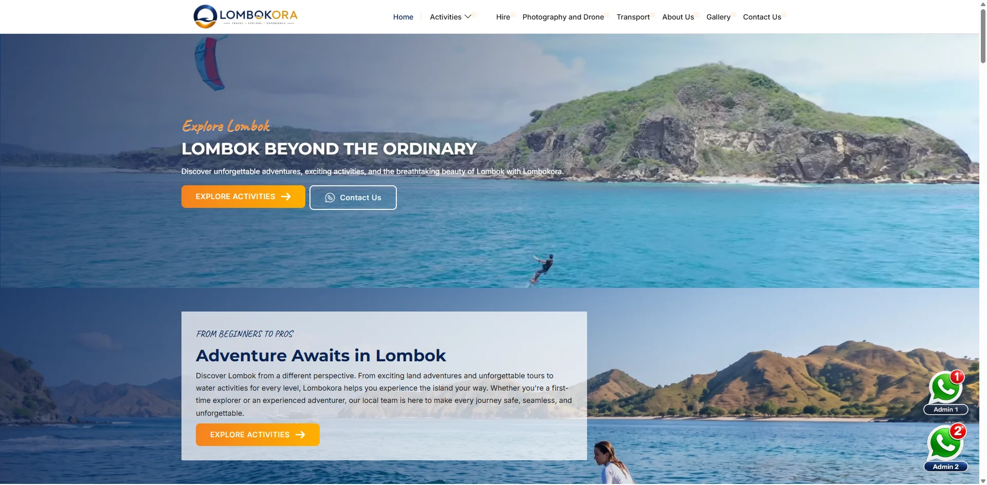 Website travel dan hospitality